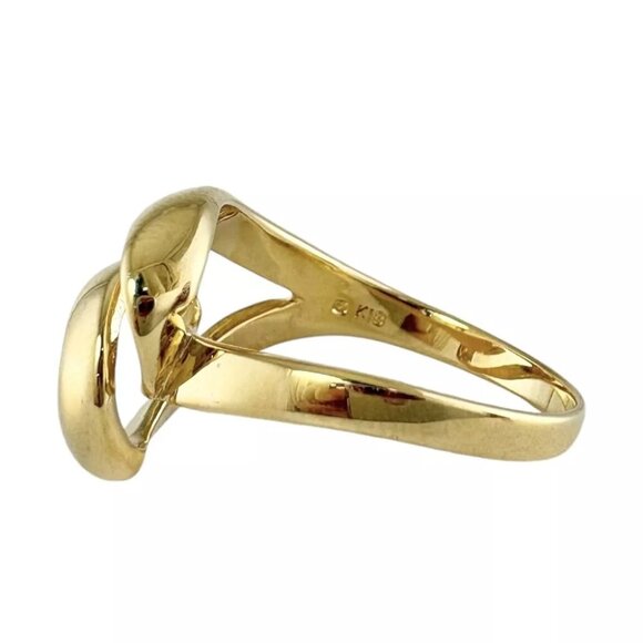 MIKIMOTO Ring US 7 1/8 EU55 K18 yellow gold heart used - Picture 2 of 7